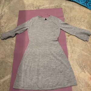 Adrienne Vittadini Gray Long Sleeve Dress